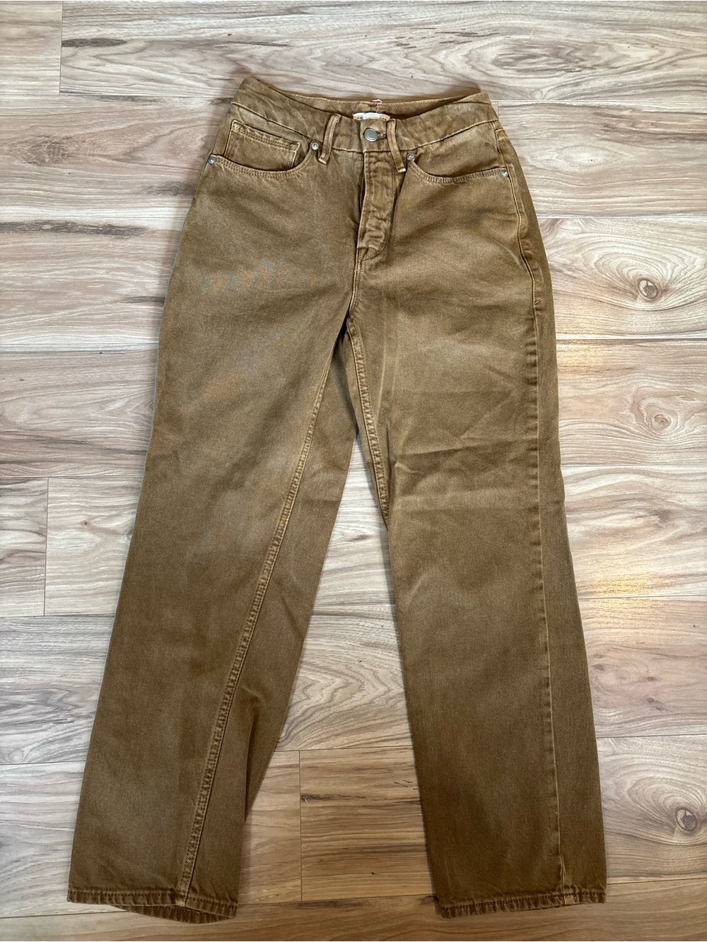 Good American Straight Leg Jeans - Brown